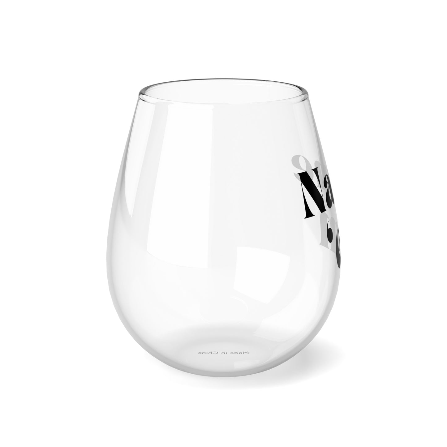NAME EM - RHOBH - Real Housewives - Bravo - Sutton Stracke Quote - Iconic Housewives - Stemless Wine Glass, 11.75oz