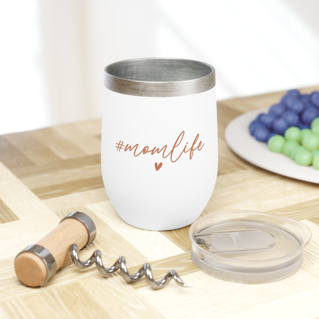 Hashtag: Mom Life Wine Tumbler, Gifts for Mom, Mothers Day Gift, Gift for Wine Drinker