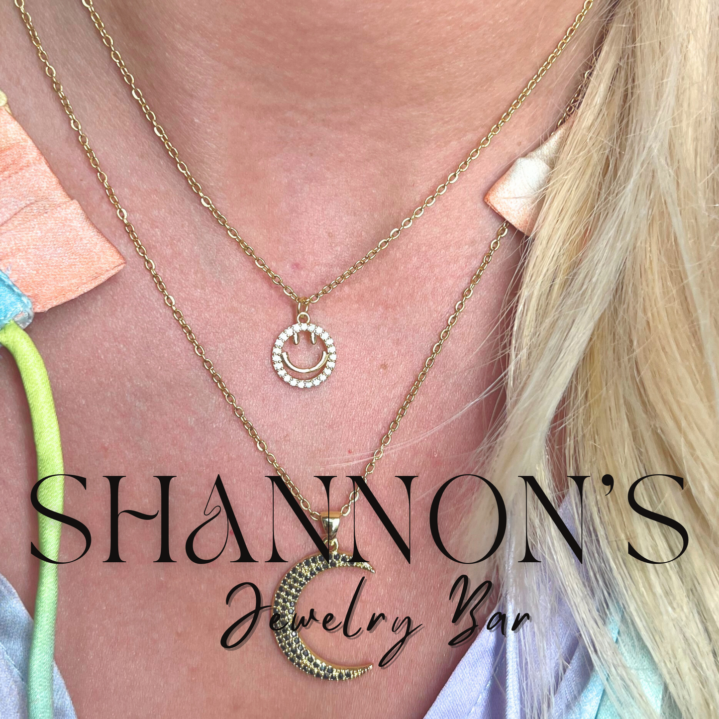 Smiley Necklace - Shannon’s Jewelry Bar