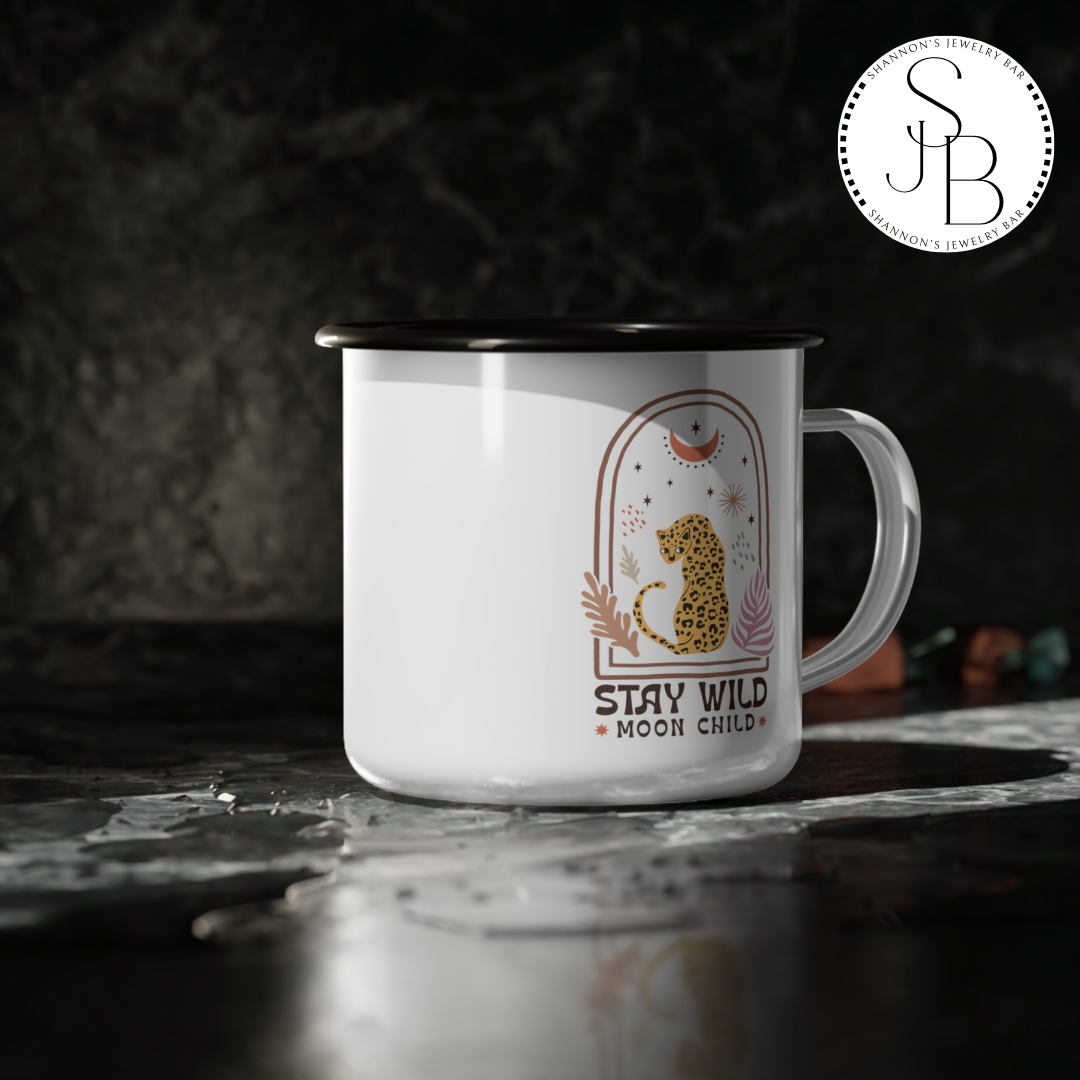 Stay Wild Moon Child - Enamel Camp Cup