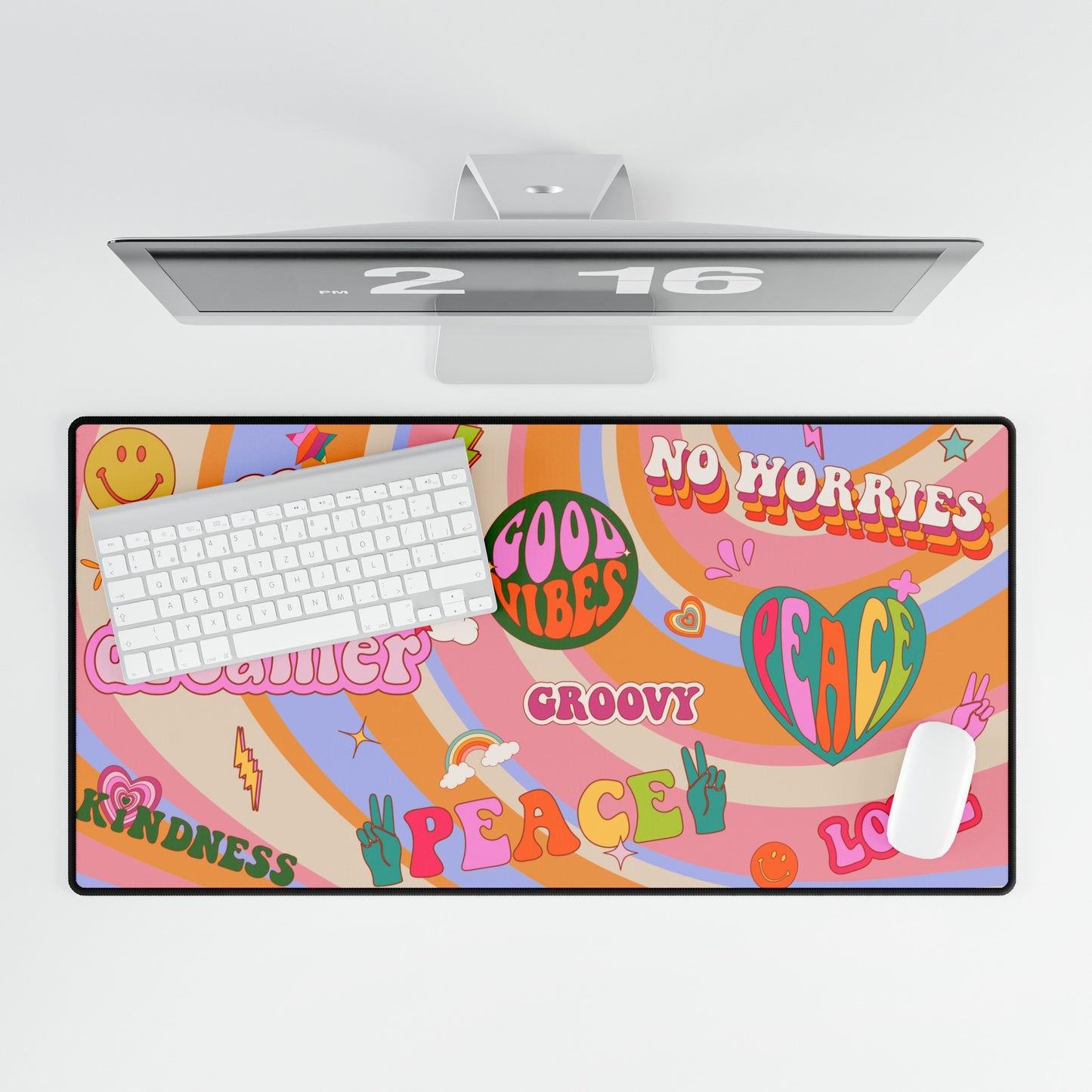 Groovy Vibes Mash-Up Desk Mat