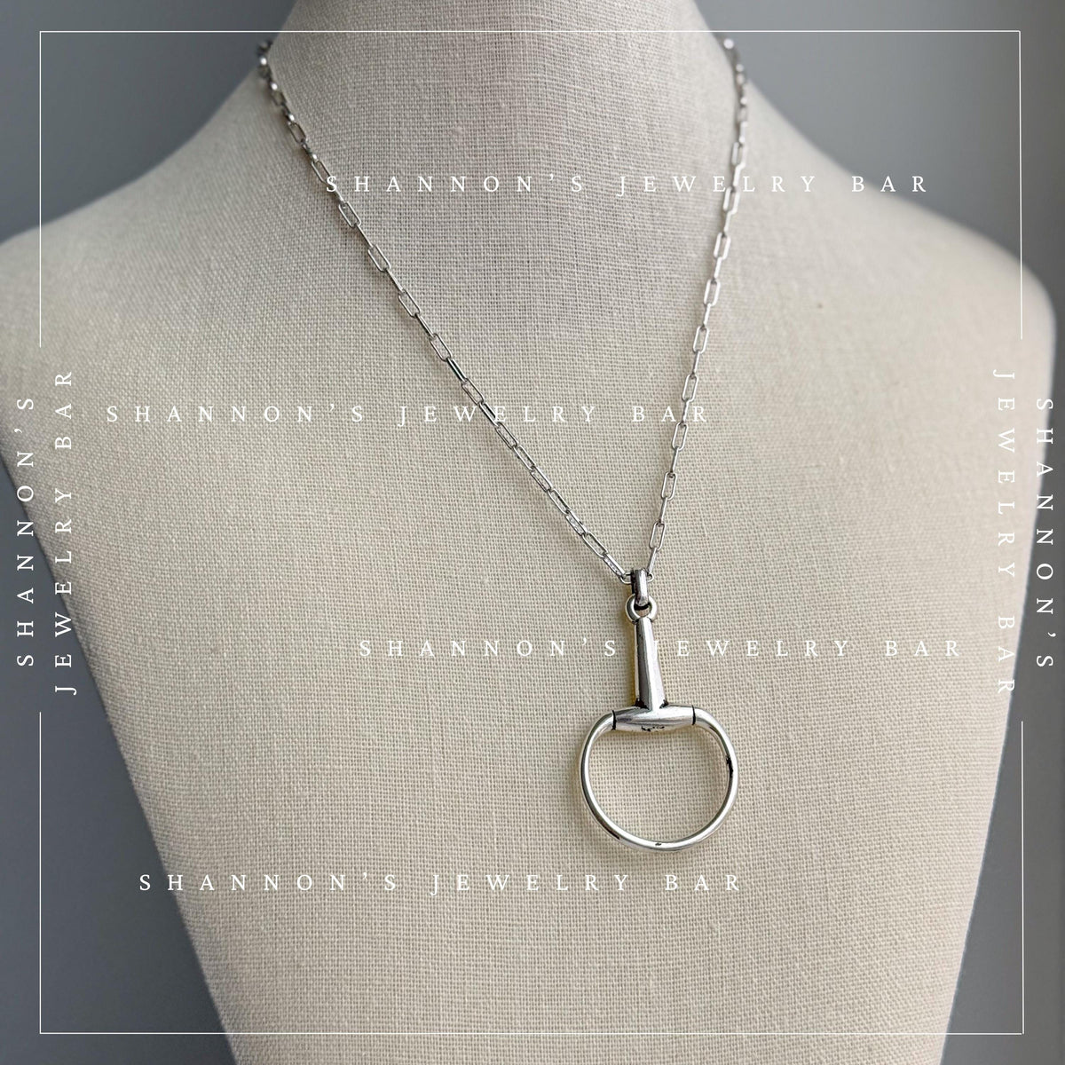 Horsebit Necklace, Horse Bit Pendant, Horse Lover Gift, Equestrian Necklace, Western Jewelry, English Riding Gift, Cowgirl Necklace