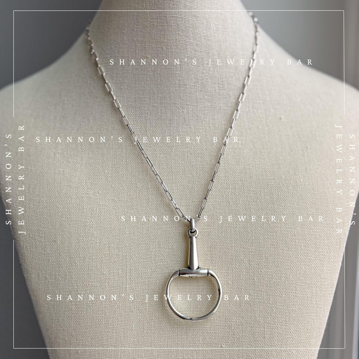 Horsebit Necklace, Horse Bit Pendant, Horse Lover Gift, Equestrian Necklace, Western Jewelry, English Riding Gift, Cowgirl Necklace