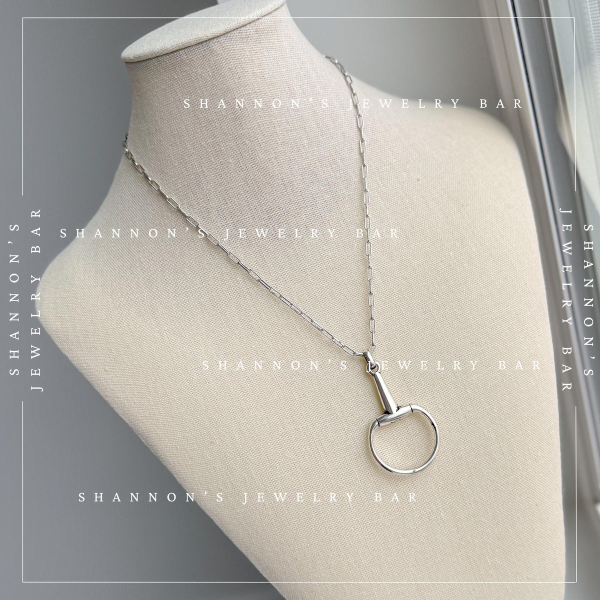 Horsebit Necklace, Horse Bit Pendant, Horse Lover Gift, Equestrian Necklace, Western Jewelry, English Riding Gift, Cowgirl Necklace