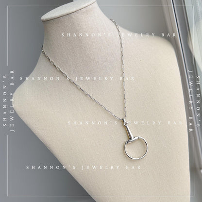 Horsebit Necklace, Horse Bit Pendant, Horse Lover Gift, Equestrian Necklace, Western Jewelry, English Riding Gift, Cowgirl Necklace