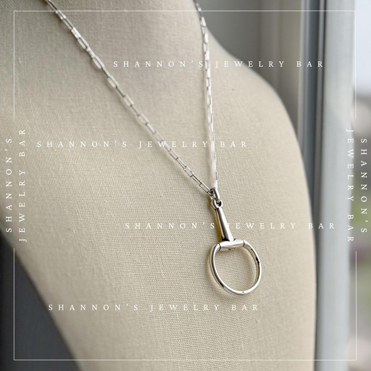 Horsebit Necklace, Horse Bit Pendant, Horse Lover Gift, Equestrian Necklace, Western Jewelry, English Riding Gift, Cowgirl Necklace