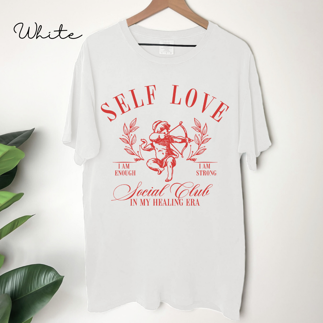 Self Love - Cupid Graphic, Garment-Dyed T-shirt