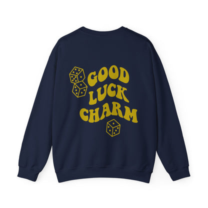 Good Luck Charm - With Dice - Unisex Heavy Blend™ Crewneck Sweatshirt