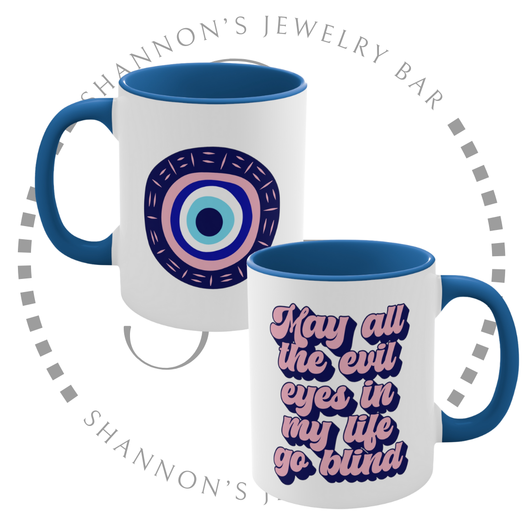 Evil Eye - May all the evil eyes go blind - Pink Evil Eye - Spiritual Gifts - Spiritual Greek - Roman - Positive Vibes - Manifestation