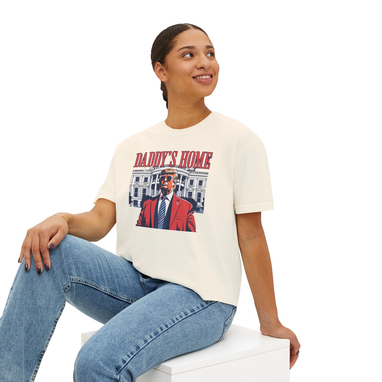 Daddy's Home - Trump Tee - Women's Boxy Tee (Comfort Colors)