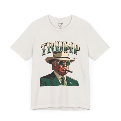 Trump with Cigar - Unisex Jersey Short Sleeve Tee