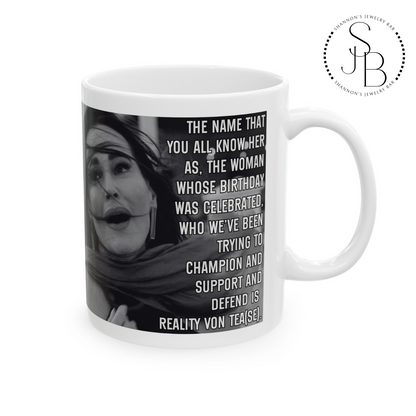 RHOSLC Season 4 Finale Inspired - Meredith Marks - Dramatic TV - Reality tv - Bravo - Monica Garcia - Heather Gay Speech - Ceramic Mug 11oz