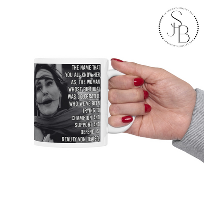 RHOSLC Season 4 Finale Inspired - Meredith Marks - Dramatic TV - Reality tv - Bravo - Monica Garcia - Heather Gay Speech - Ceramic Mug 11oz