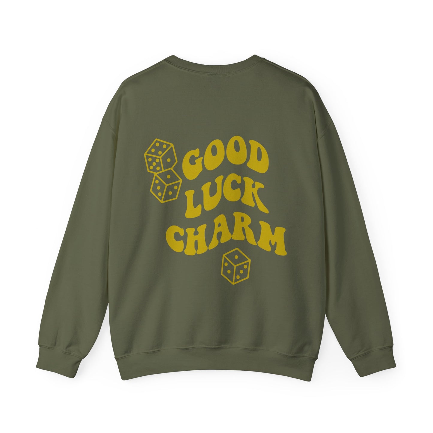 Good Luck Charm - With Dice - Unisex Heavy Blend™ Crewneck Sweatshirt