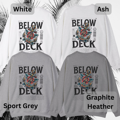 Below Deck Neo Traditional Tattoo Crewneck Sweatshirt