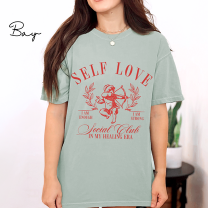 Self Love - Cupid Graphic, Garment-Dyed T-shirt