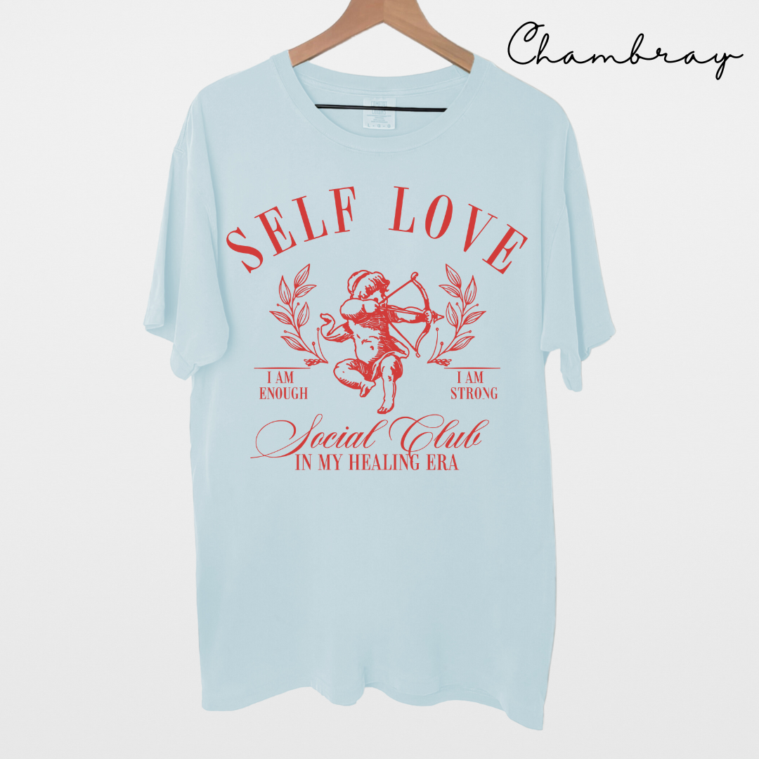 Self Love - Cupid Graphic, Garment-Dyed T-shirt