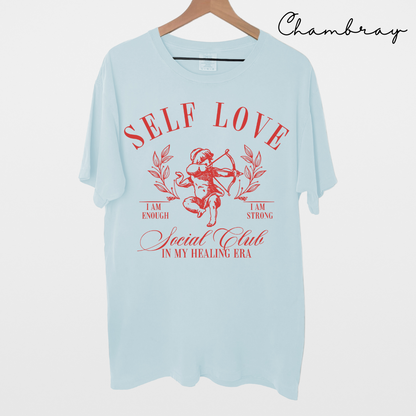 Self Love - Cupid Graphic, Garment-Dyed T-shirt