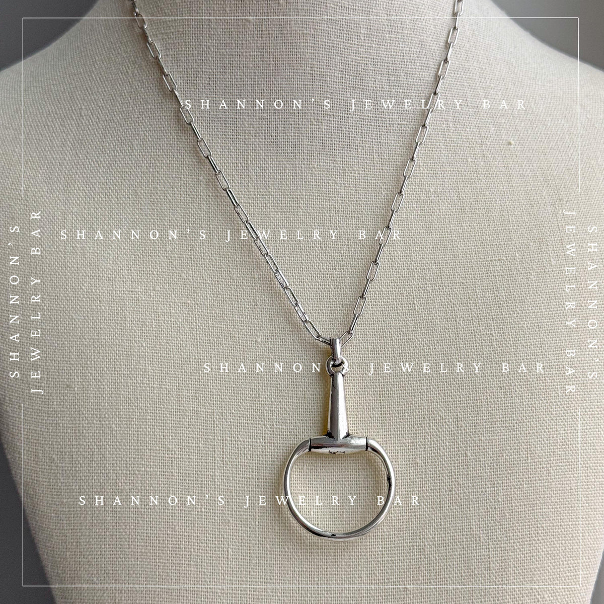 Horsebit Necklace, Horse Bit Pendant, Horse Lover Gift, Equestrian Necklace, Western Jewelry, English Riding Gift, Cowgirl Necklace