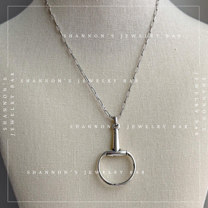 Horsebit Necklace, Horse Bit Pendant, Horse Lover Gift, Equestrian Necklace, Western Jewelry, English Riding Gift, Cowgirl Necklace