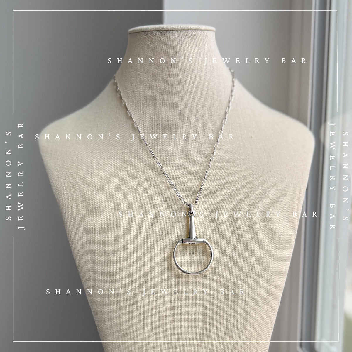 Horsebit Necklace, Horse Bit Pendant, Horse Lover Gift, Equestrian Necklace, Western Jewelry, English Riding Gift, Cowgirl Necklace