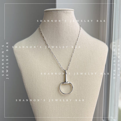 Horsebit Necklace, Horse Bit Pendant, Horse Lover Gift, Equestrian Necklace, Western Jewelry, English Riding Gift, Cowgirl Necklace