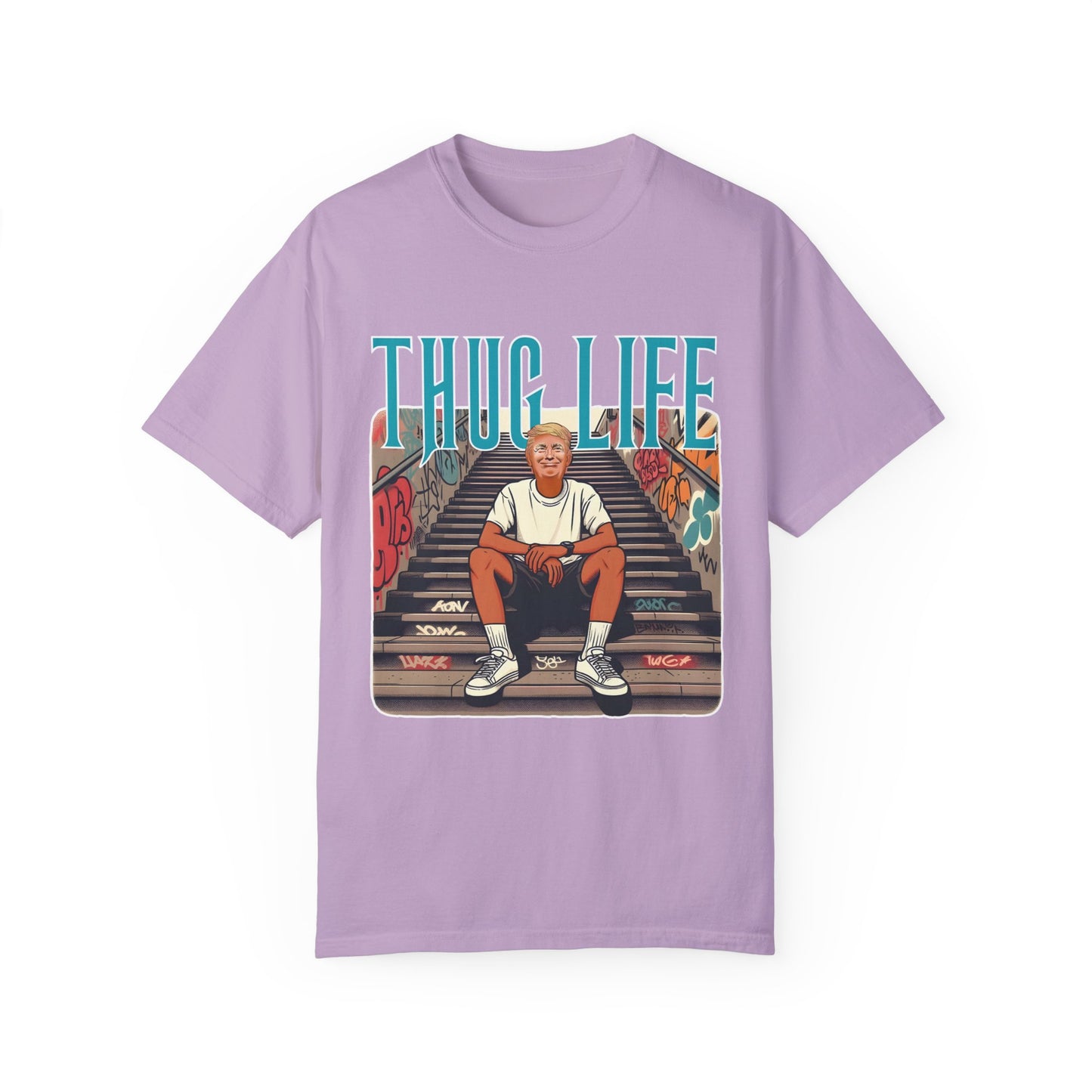 Thug Life - Donald Trump - Version 2 - Listing Pt. 2 of 2 - Unisex Garment-Dyed T-shirt