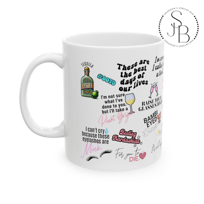 Vanderpump Rules Mash-Up Ceramic Mug, 11oz, Vanderpump Rules Iconic Quotes, All the Seasons Quotes, Scandoval