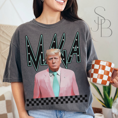 MAGA Trendy Trump Tee - Unisex Garment-Dyed T-shirt