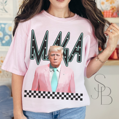 MAGA Trendy Trump Tee - Unisex Garment-Dyed T-shirt