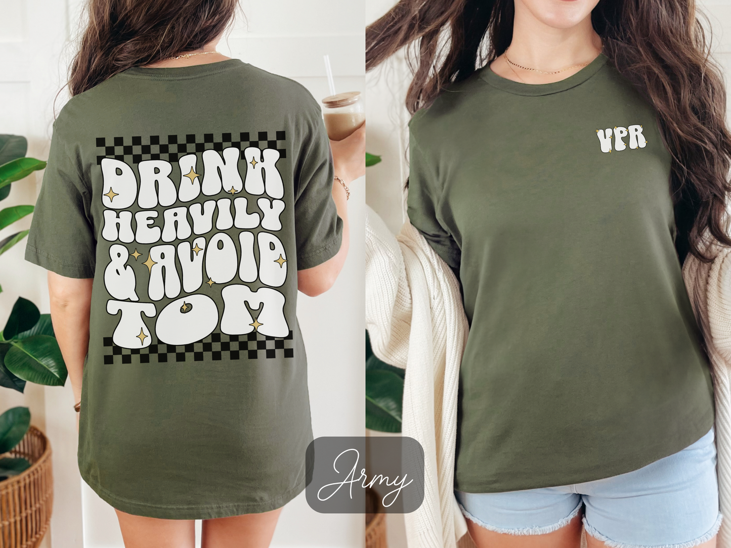 Drink Heavily and Avoid Tom - Short Sleeve Tee