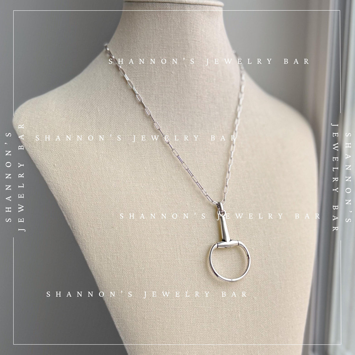 Horsebit Necklace, Horse Bit Pendant, Horse Lover Gift, Equestrian Necklace, Western Jewelry, English Riding Gift, Cowgirl Necklace