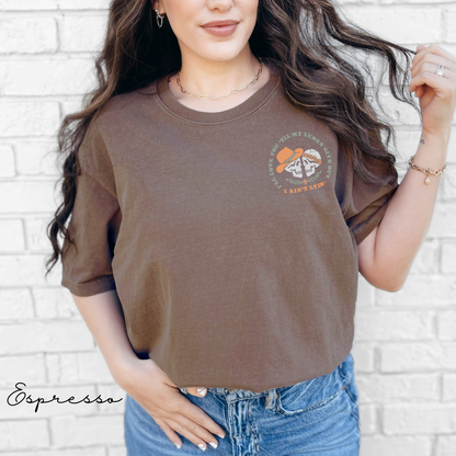 I'll Love You Till My Lungs Give Out - Skeleton Graphic, Garment-Dyed T-shirt, Tyler Childers