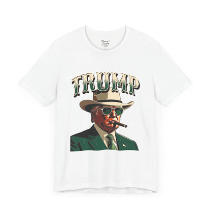 Trump with Cigar - Unisex Jersey Short Sleeve Tee