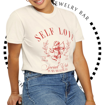 Self Love - Cupid Graphic, Garment-Dyed T-shirt