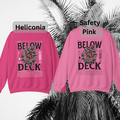 Below Deck Neo Traditional Tattoo Crewneck Sweatshirt