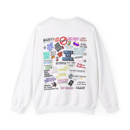 RHOSLC Mash-Up! Iconic Real Housewives of SLC Quotes Crewneck Sweatshirt