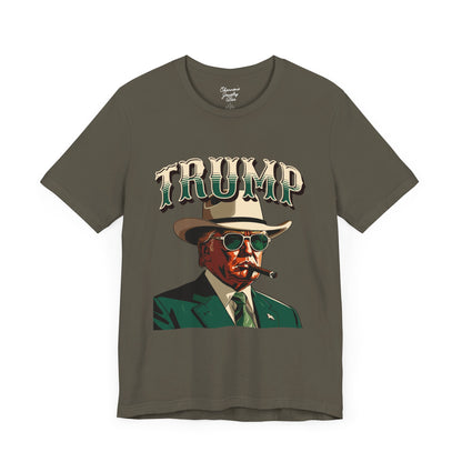 Trump with Cigar - Unisex Jersey Short Sleeve Tee