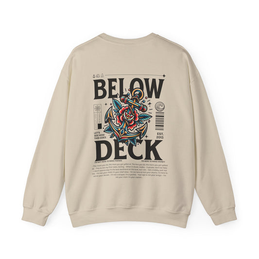 Below Deck Neo Traditional Tattoo Crewneck Sweatshirt
