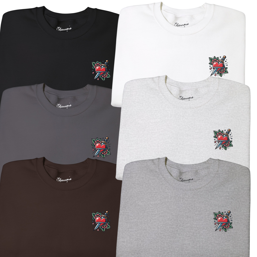 For you to Die Neo Traditional Tattoo VPR Crewneck Sweatshirt