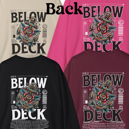 Below Deck Neo Traditional Tattoo Crewneck Sweatshirt