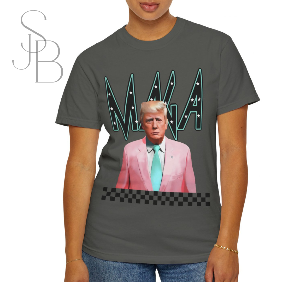 MAGA Trendy Trump Tee - Unisex Garment-Dyed T-shirt