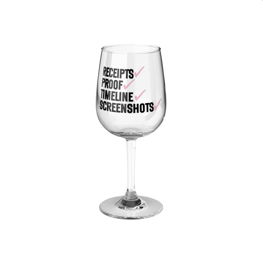 RECEIPTS, PROOF, TIMELINE, SCREENSHOTS - RHOSLC - Heather Gay - Reality Von Tease - Wine Glass, 12oz