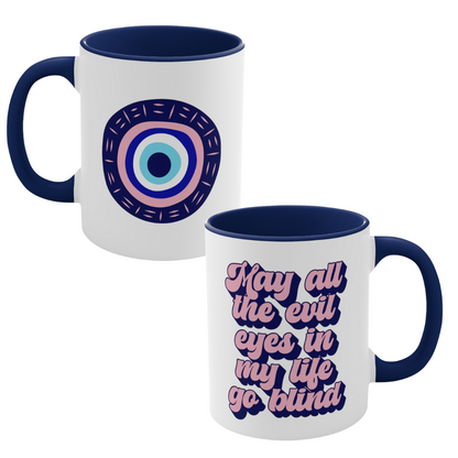 Evil Eye - May all the evil eyes go blind - Pink Evil Eye - Spiritual Gifts - Spiritual Greek - Roman - Positive Vibes - Manifestation