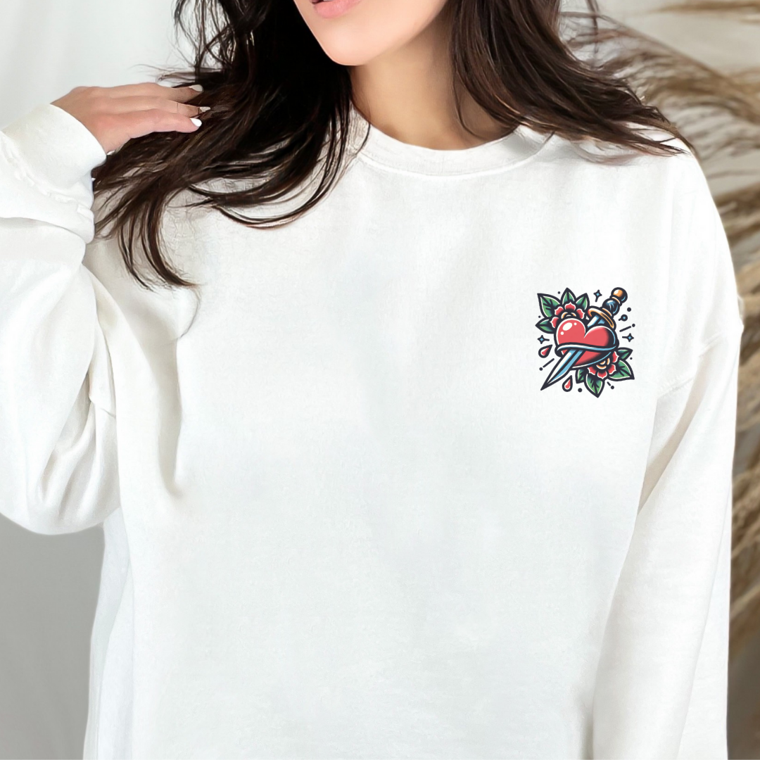 For you to Die Neo Traditional Tattoo VPR Crewneck Sweatshirt