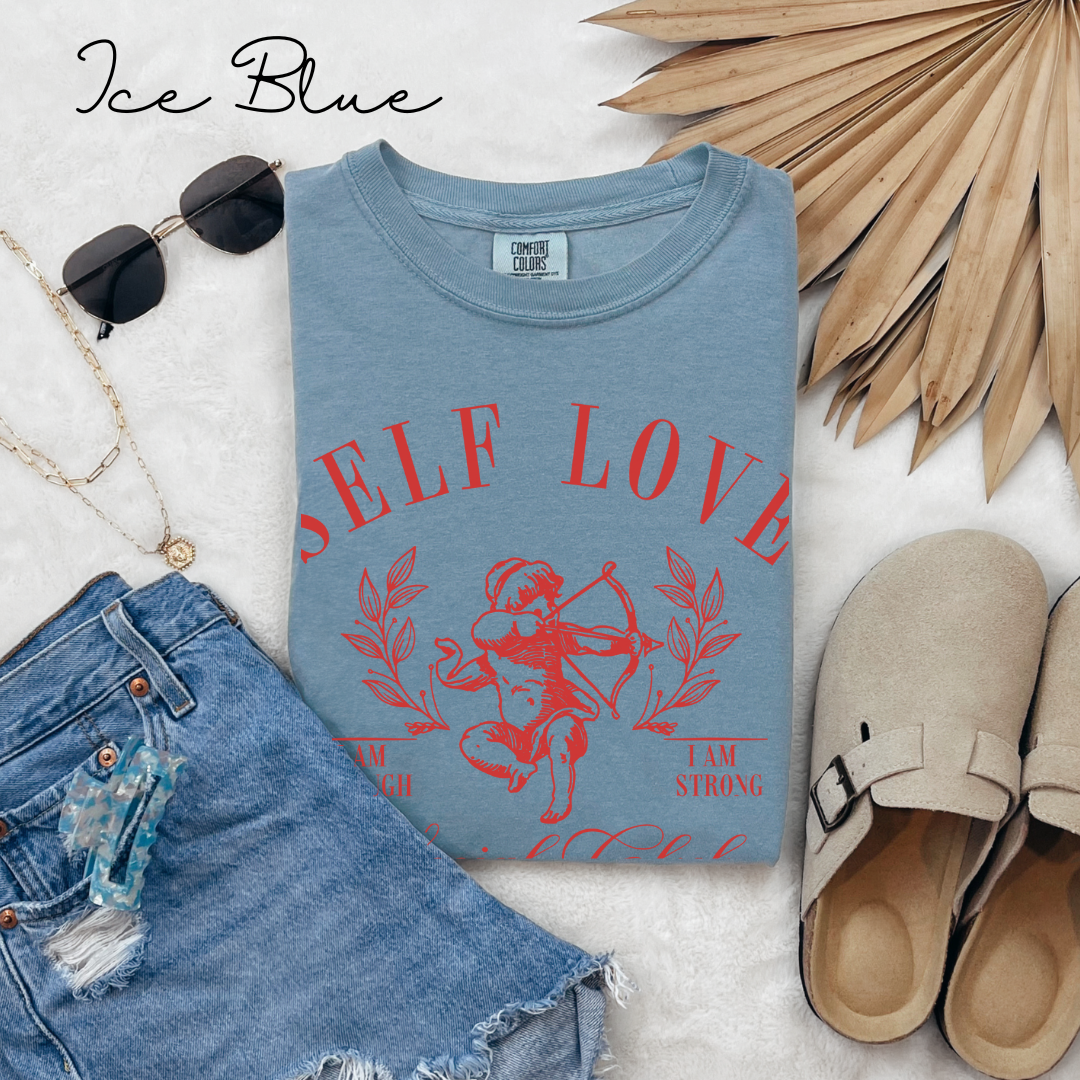 Self Love - Cupid Graphic, Garment-Dyed T-shirt