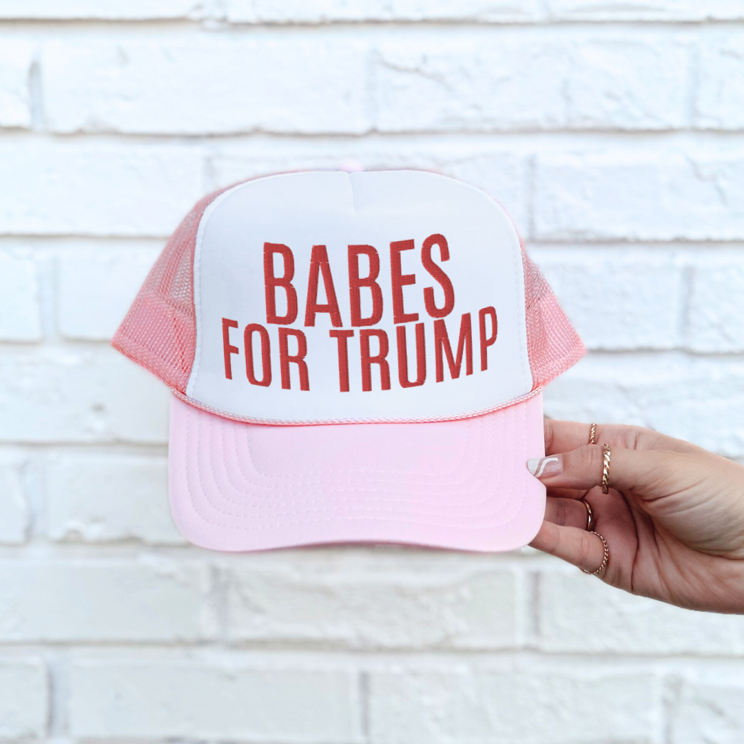 Babes for Trump Embroidered Foam trucker hat