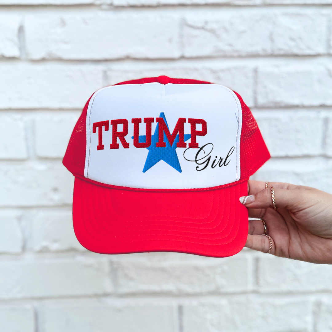 Trump Girl 3D Embroidery Foam trucker hat