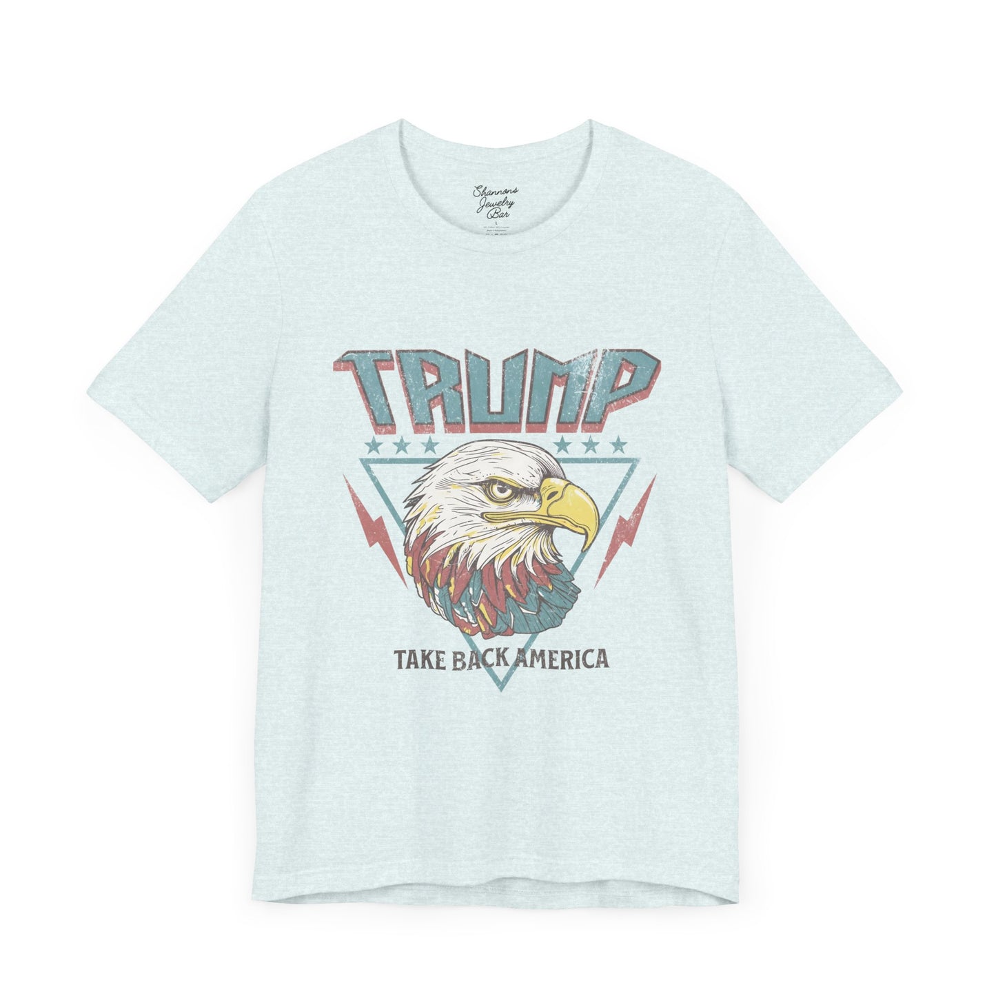 Trump Retro Eagle Graphic Tee - Unisex Jersey Short Sleeve Tee