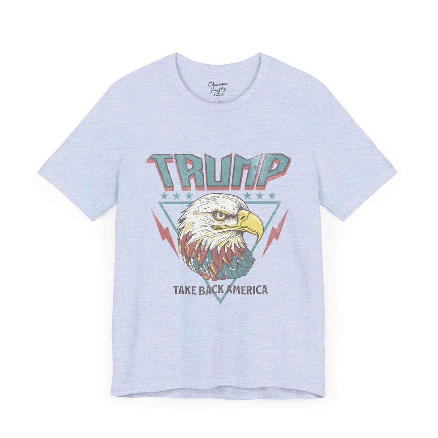 Trump Retro Eagle Graphic Tee - Unisex Jersey Short Sleeve Tee
